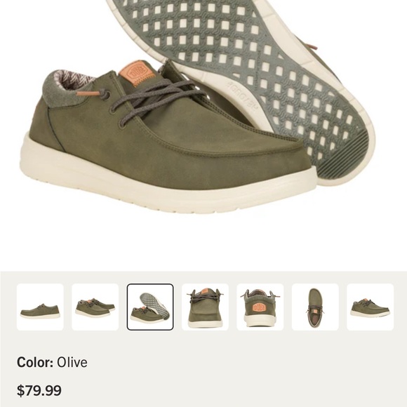 Hey Dude Green Slip-On Loafers - Picture 7 of 7